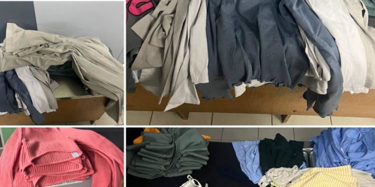 A rămas fără marfa adusă din România: O femeie, cu valiza ticsită cu haine, oprită la vamă