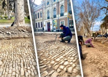 Pe strada 31 August începe cercetarea arheologică a pavajului