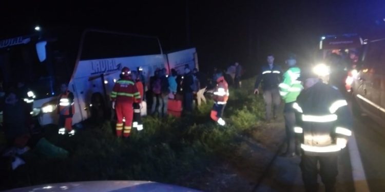 В Румынии пассажирский автобус, следовавший в Молдову попал в аварию