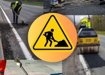 Ploile spală asfaltul! Gropi imense s-au format pe drumul național Chișinău-Leușeni