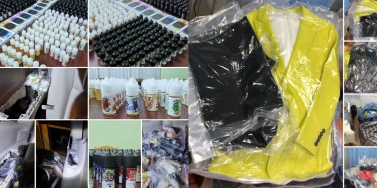 Haine, telefoane și lichid pentru țigări electronice: Mai multe loturi nedeclarate au rămas la vamă