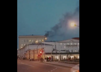 Incendiu la Ministerul Apărării din Moscova