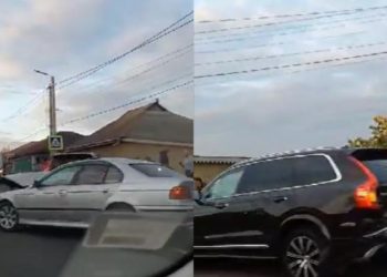 Trei mașini, implicate într-un accident grav, la Peresecina: Ambulanța și poliția, la fața locului | VIDEO