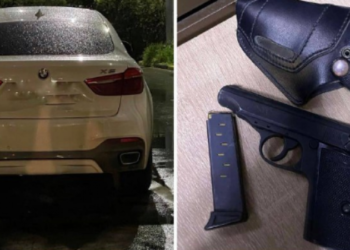 Un pistol pneumatic, găsit într-un BMW la vamă: Arma a fost ridicată
