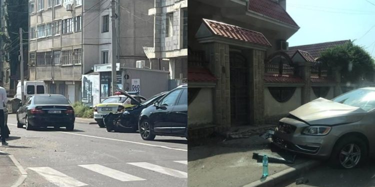 Accident rutier pe o stradă din Chișinău. Poliția și ambulanța, la fața locului | VIDEO