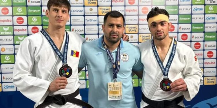 Bronz pentru Moldova! Judocanii Petru Pelivan și Adil Osmanov au cucerit locul III la Grand Prix-ul Austriei