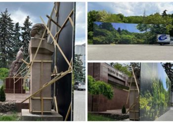 Эпопея с бюстами времен СССР, закрытыми на Молдэкспо баннерами. Кто это сделал и будет ли за это наказан | VIDEO