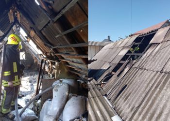 Incendiu într-o gospodărie din Bălți. O construcție auxiliară a fost cuprinsă de flăcări