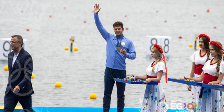 Молдавский каноист Сергей Тарновский завоевал бронзу на Европейских играх