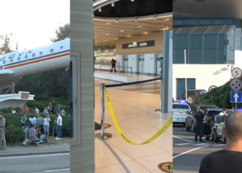 Momentul în care ar fi deschis focuri de armă cetățeanul Tadjikistanului care a ucis doi oameni pe aeroportul Chișinău