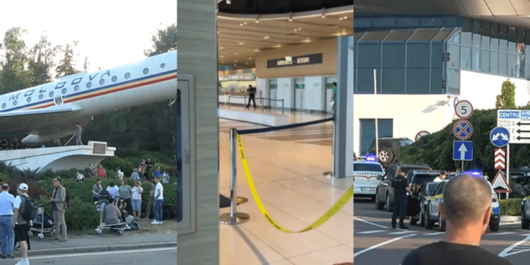 Momentul în care ar fi deschis focuri de armă cetățeanul Tadjikistanului care a ucis doi oameni pe aeroportul Chișinău