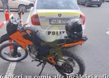 Peste 270 de motociclete au fost duse la parcările speciale în urma abaterilor depistate de polițiști
