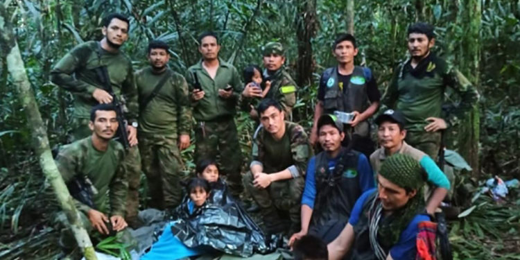 В Колумбии четверых детей нашли в джунглях через 40 дней после автокатастрофы