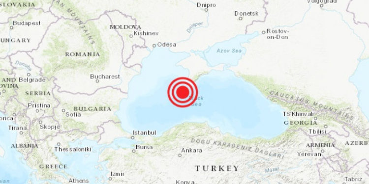 Cutremur în această dimineață în Marea Neagră, în apropiere de Crimeea. Ce magnitudine a avut