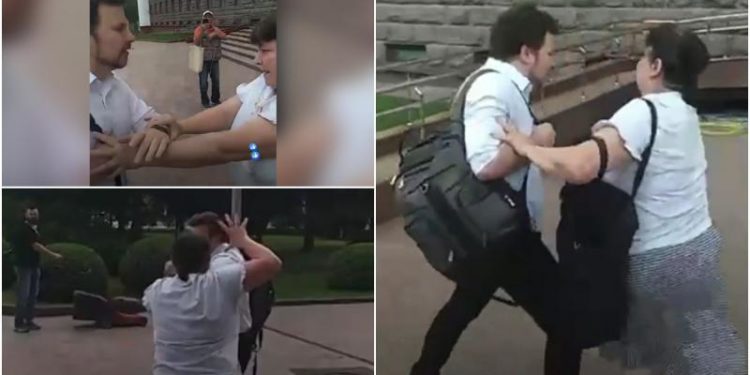 Poliția caută femeia care l-a îmbrâncit și înjurat pe deputatul Dan Perciun: Întreprindem măsuri pentru a o identifica