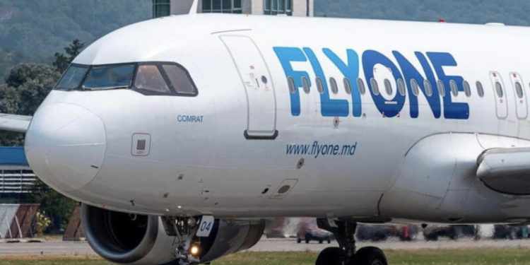 O aeronavă a FLYONE a fost forțată de circumstanțe să aterizeze la Barcelona