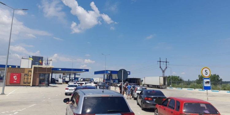Trafic intens pe sensul de intrare în Republica Moldova la PTF Palanca-Maiaki-Udobnoe