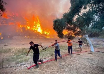 Grecia arde din nou: Locuitorii au primit alertă să stea în casă cu ușile și ferestrele închise | VIDEO