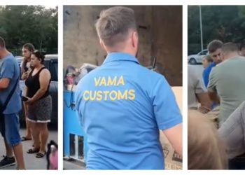 Scandal la punctul de trece al frontierei Sculeni, după ce vameșii au verificat bagajele dintr-un microbuz cu moldoveni. Ce spun Serviciul Vamal | VIDEO