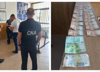 Un polițist din Edineț – reținut în flagrant de CNA. Câți bani a primit pentru mușamalizarea unui caz