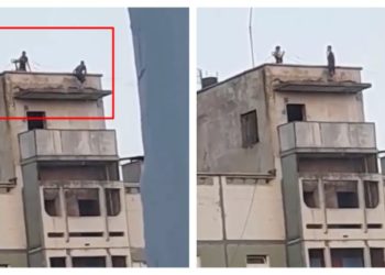 Doi adolescenți din Rîbnița au urcat pe un bloc de locuit pentru a se filma | VIDEO