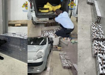 Doi moldoveni, reținuți la vamă. Au încercat să introducă circa 10 mii de pachete de țigări contrafăcute