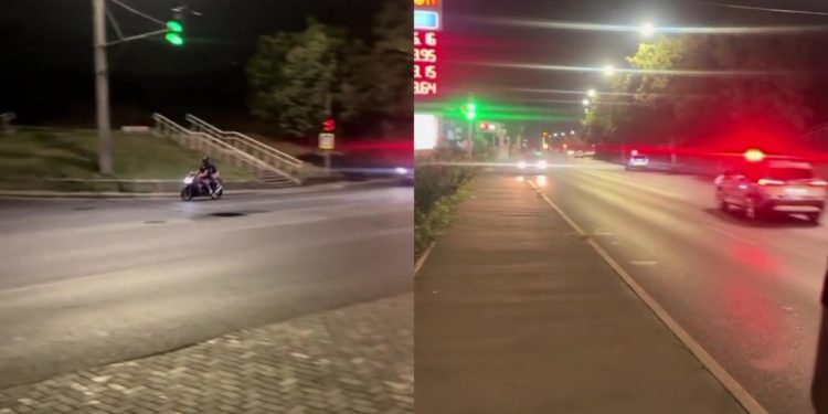 Detalii despre motociclistul care a pus pe jar poliția Capitalei: Conducea fără număr de înmatriculare și avea o concentrație de alcool de 0,85 mg/l în aerul expirat | VIDEO