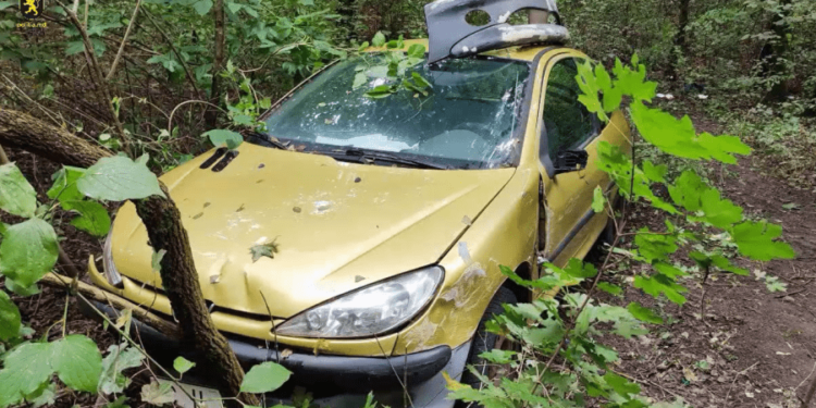 Полиция задержала двоих жителей столицы, которые украли и разбили автомобиль