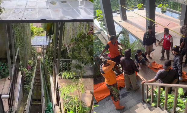 В роскошном отеле на Бали сорвался стеклянный лифт. Пять человек погибли