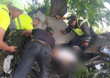 Accidentul din stânga Nistrului: Șoferul de 19 ani, care a pierdut controlul asupra volanului și s-a izbit cu mașina de un copac, în stare gravă la spital