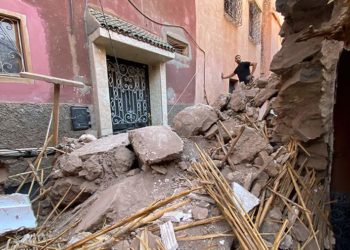 В Сети появилось видео с моментом начала землетрясения в Марокко