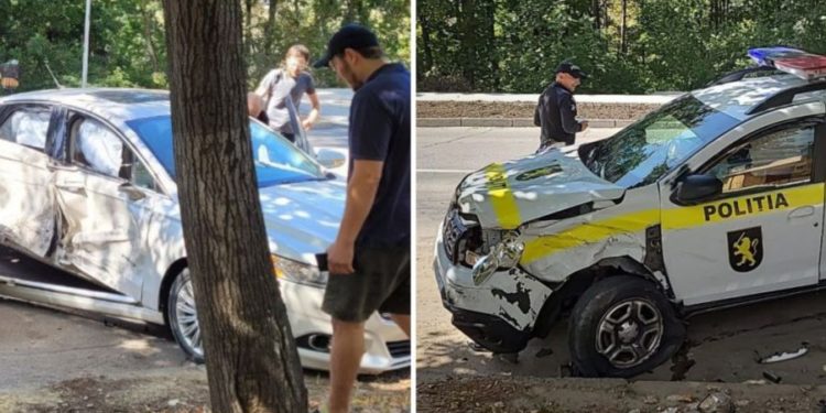 ДТП с участием 4 авто в столице: одна из машин – полицейская | FOTO/VIDEO