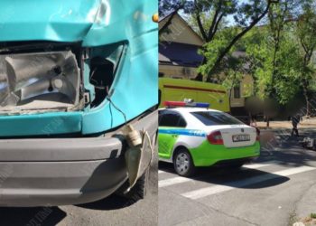 Motociclist, tamponat mortal de un microbuz la Tiraspol. Medicii nu au reușit să îl resusciteze