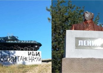 Două monumente sovietice au fost vandalizate: Polițiștii întreprind măsuri de investigații pentru identificarea persoanelor implicate