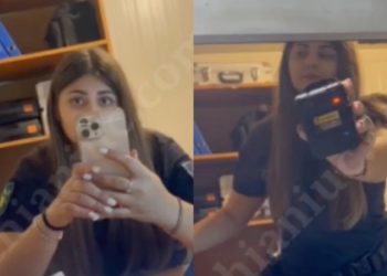 Momentul când o polițistă de frontieră a încercat să atace o ucraineancă. IGPF: „A fost sesizată Procuratura” | VIDEO