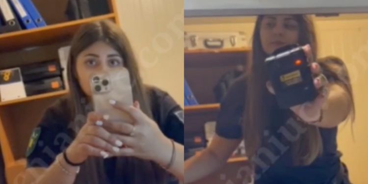Momentul când o polițistă de frontieră a încercat să atace o ucraineancă. IGPF: „A fost sesizată Procuratura” | VIDEO