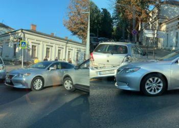 Accident matinal lângă Parlamentul R. Moldova: Trei mașini au fost avariate | VIDEO