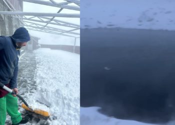 Imagini de poveste pe Transfăgărăşan şi Transalpina, unde a căzut prima zăpadă. Drumarii români intervin cu tehnică de curățare a drumului | VIDEO