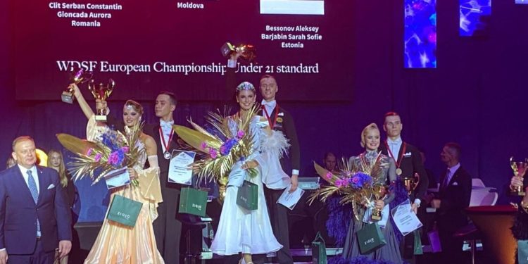 Republica Moldova a obținut aurul la Campionatul U21 Standard la dansuri sportive