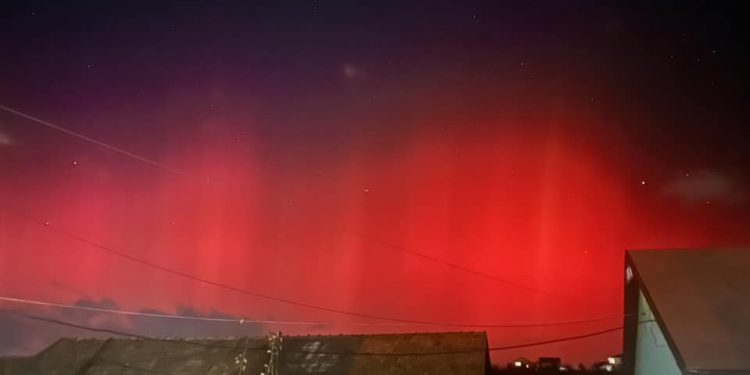 Imagini de nedescris: Aurora Boreală, vizibilă duminică seara pe cerul din Cahul